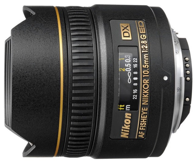 Nikon AF DX Fisheye-NIKKOR 10.5mm f/2.8G ED Lens (Pre-Owned)