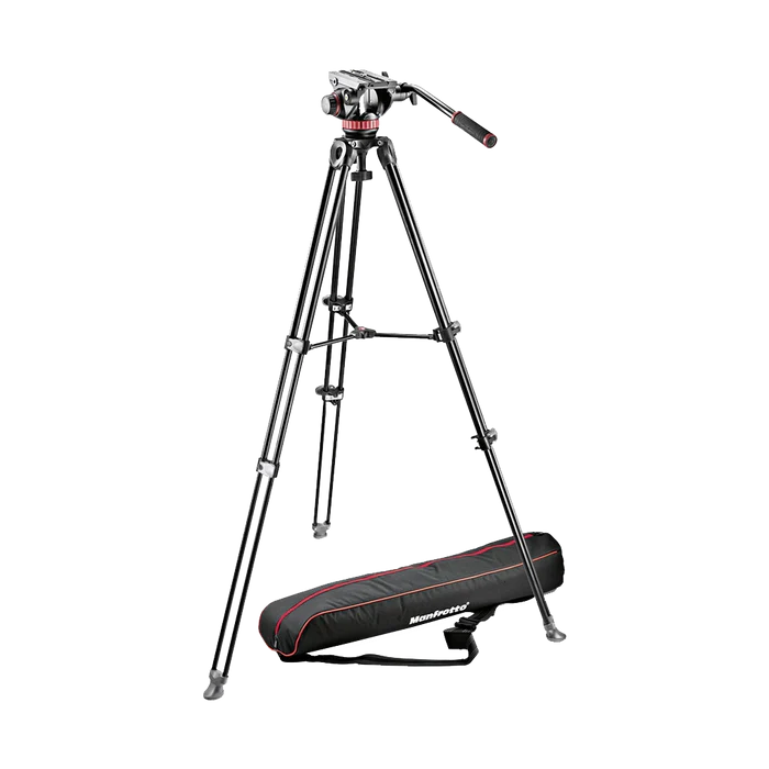 Manfrotto MVH502A Fluid Head and MVT502AM Tripod with Carrying Bag(Pre-owned)