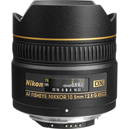 Nikon AF DX Fisheye-NIKKOR 10.5mm f/2.8G ED Lens (Pre-Owned)