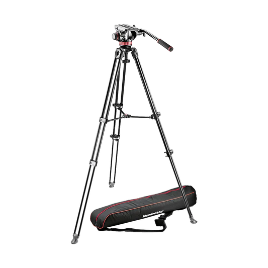 Manfrotto MVH502A Fluid Head and MVT502AM Tripod with Carrying Bag(Pre-owned)